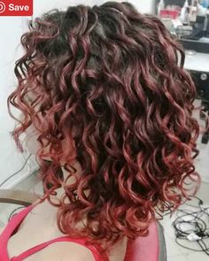 Red Balayage On Curly Hair, Curly Hair Red Balayage, Curly Hair Dyed Tips, Curly Hair With Red Highlights, Coloring Curly Hair, Long Curly Bob Haircut, Balayage On Curly Hair, Ginger Balayage, Balayage Curly Hair