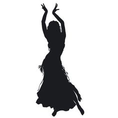 a silhouette of a woman reaching up to catch a frisbee in the air