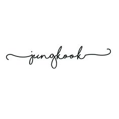 the wordjunrfook is written in cursive writing on a white background