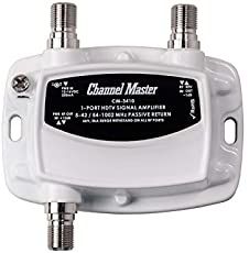 the channel master is connected to two cables