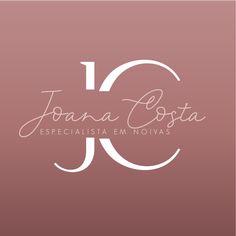 the logo for joana costa especilista em noivas, which is