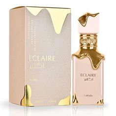 PRICES MAY VARY. Eclaire EDP Spray 100ML By Lattafa The fragrance opens with the top notes of caramel, milk, and sugar captivate the senses with their rich and creamy sweetness, reminiscent of a decadent confection. In the heart, delicate white flowers intertwine with golden honey, creating a floral and honeyed bouquet. As the fragrance settles, the base notes of vanilla, praline, and musk emerge, wrapping you in a comforting embrace of creamy vanilla, nutty praline, and velvety musk. Top Notes Lattafa Eclaire, Lattafa Perfume, Milk And Sugar, Friend Pics, Perfume Floral, Smell Goods, The Perfume, Unisex Perfume, Eclairs