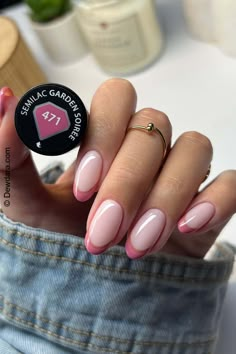 Give a classic look a modern twist with these French tip nail polish designs. Experiment with colors and patterns for a fresh take on timeless style. #FrenchTips #ClassicNails #ModernMani #NailArtIdeas Sage Nails, Autumn Sage, Pink Tip Nails, Nails Making, Cute Nails For Fall, Nude Nail Designs, Vibrant Nails