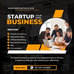 a flyer for a digital marketing company