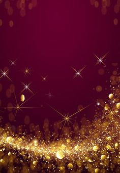 an abstract gold glitter background with stars