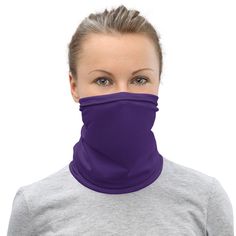 This versatile Neck Gaiter can be used as a face mask, headband, bandana, wristband, balaclava, and neck warmer. *Want a different color than the ones listed? Please message us before your purchase, we will do our best to accommodate you.* * 95% polyester, 5% elastane (fabric composition may vary by 1%) * Fabric weight: 6.19 oz/yd² (210 g/m²) * Breathable fabric * Washable and reusable * Four-way stretch fabric that stretches and recovers on the cross and lengthwise grains * One size * Printed o At Home Face Mask, Tube Scarf, Indigo Colour, Mask Face, Neck Gaiters, Pink Clouds, Bandana Print, Lavender Color, Maroon Color