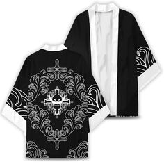 Cardigan Kimono, Casual Kimono, White Beard, Japan Design