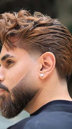 Medium Beard Styles, Shave Designs, Good Hairstyle, Bleached Hair Men, Shadow Tattoo, Boy Haircuts Long