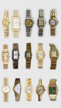 luxury, watches, gold, woman Elegant Watches Women, Capsule Wardrobe Jewelry, Xoxo Jewelry, Jewelry Product Shots, Gold Watches, Vintage Watches Women