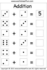 addition worksheet with numbers and symbols to help kids learn how to use them