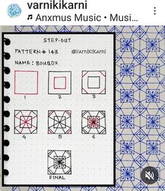 the instructions for how to make an origami puzzle with squares and pentagons