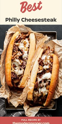 the best philly cheese steak sandwiches