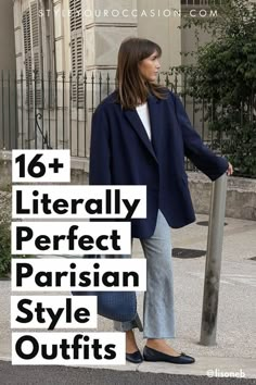 Searching for chic Paris outfits or Parisian style ideas? You’ll love these stunning and stylish outfits for spring, summer, fall, and winter with the perfect French aesthetic. (French style) French Style Parisian Chic, Style Parisian Chic, Parisian Style Outfit, French Outfits, French Style Clothing, Parisian Outfit, Parisienne Style