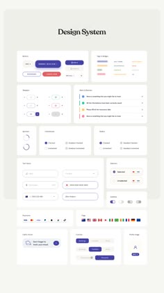 the design system is designed to look like it could be used in an application or presentation