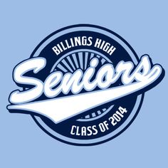 the logo for the class of 2013, which is featured in blue and white colors