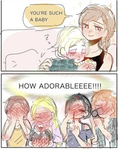 an adult comic strip with the caption'how adorable is this baby? '