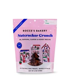 Bocces Bakery All Natural Nutcracker Ingredient Limited (dog treats) Bocces Bakery, Christmas Dog Biscuits, Christmas Treats Packaging, Dog Jerky, Xmas Packaging, Christmas Dog Treats, Biscuits Packaging