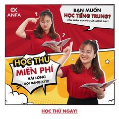 a woman in red shirt and glasses holding papers with words above her head that read hoot thu hung trung?