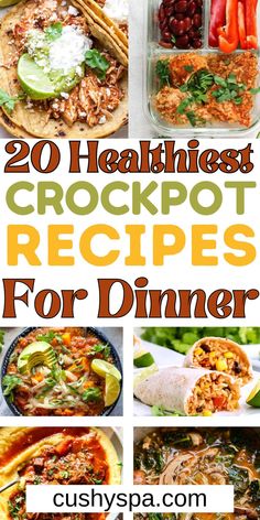 20 healthy crockpot recipes for dinner