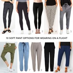 0 soft pant options for wearing on a flight when travelling overseas | Styling You Soft Pants Outfit, Travel Outfit Plane Long Flights, Capsule Fashion, Travel Overseas, America Trip