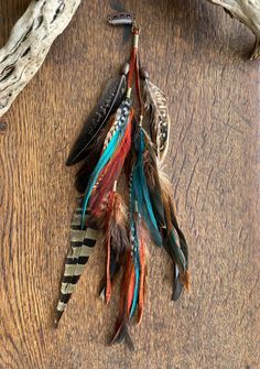 Native American Feather Hair Pieces, Feather Hair Pins, Native Hair Accessories, How To Ombre Hair, Feathers For Hair, How To Ombre, Feather Braid, Native American Hair