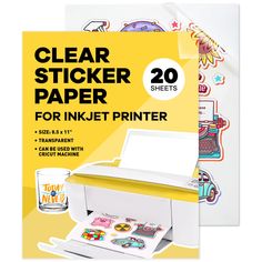 the clear sticker paper for inkjet printers