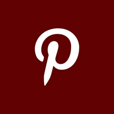 the letter p is shown in white on a dark red background, and it appears to be made up of letters