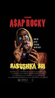 the poster for asap rocky's upcoming album, babuska koi