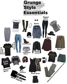 Kookie Kraze Types Of Grunge, Grunge Essentials, Grunge Winter Outfits, Grunge Hairstyles, Outfit Staples, 2014 Grunge, Grunge Clothes, Outfit Essentials