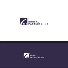 the logo for n p partners, inc is shown in purple and white colors on a dark