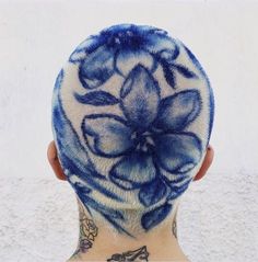 Dyed Hair Men, Birds Nature, Blue Toile