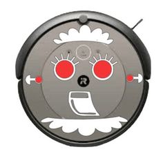 a robot with red eyes is shown in this image