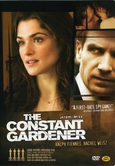 the constant gardener movie poster with an image of a man and woman