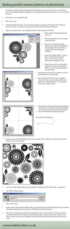 the instructions for how to use stencils in photoshop