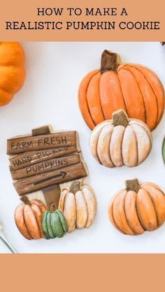 how to make a realistic pumpkin cookie