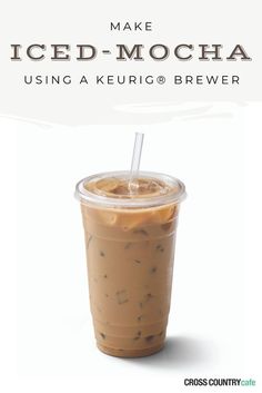 iced - mocha using a keurig or brewer recipe is an easy way to make iced - mocha at home