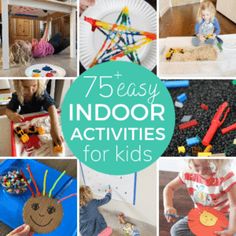 there are many different activities for kids to do in the house and on the floor