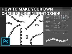 how to make your own chain brush in photoshop with adobe css and after effects