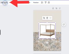 an image of a bed in the webpage