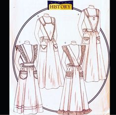 an image of women's dress sewing pattern