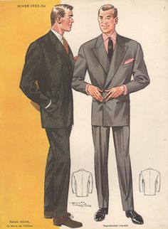 Mens Fashion 1950, 1950s Fashion Men, 1950s Men, 1950s Mens Fashion, 1950s Mens, Flannel Suit, Formal Fashion