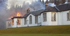 Boleskine House during the fire 12/23/15 Solar Eclipse 2017, Kitchen Bathroom Remodel, Arts Crafts Style, Album Cover Art, Solar Eclipse, The Building