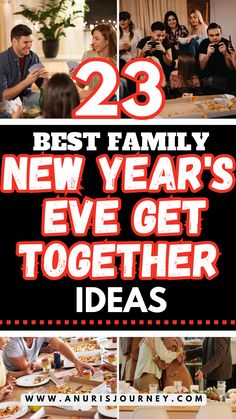 top ideas for a New Year’s Eve get-together. Family New Years Eve Ideas, Get Together Ideas, Diy Nye, New Year's Eve Party Themes, Family New Years Eve, New Year's Eve Appetizers, Welcome New Year, Breakfast Prep, New Years Activities