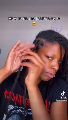 Bob Tutorial, Loc Bob, Locs Styles, Eyebrow Hacks, Loc Hairstyles, Mini Tutorial, Dreadlock Styles, Dreadlock Hairstyles, Instagram Diy