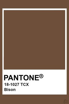 the pantone color is brown and white