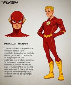 an image of the flash from the tv series, which was written in spanish and english