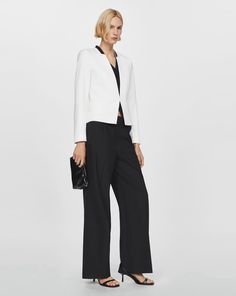 This blazer is perfect for dressing up or down at the office. It features a V neck, contrasting trims, inner lining, welt pockets on the front. Simply pair with matching trousers or a pencil skirt for a smart look. Jd Williams, White Blazer, Contrast Trim, Jeffrey Campbell, Layering Pieces, Welt Pocket, Emporio Armani, Ted Baker, Marc Jacobs