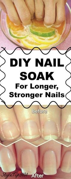 Orange juice, garlic and olive oil ← the recipe for stronger nails!! Diy Nail Soak, Stronger Nails, Nail Soak, Strong Nails, Manicure At Home, 3 Ingredient