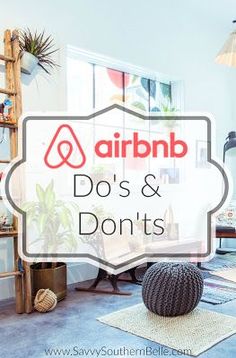 an air bnb store with the words do's and don'ts