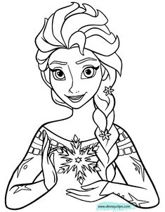 the frozen princess coloring pages for kids to print out and color with her name on it